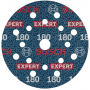 Disc de șlefuit BOSCH pe suport de folie EXPERT O780, 125 mm, G180