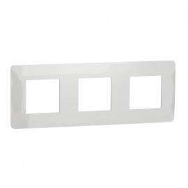 NU200618 New Unica - Cover Frame - 3 Gang - 3 X 2 Modules - White