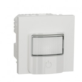 NU352518 New Unica - Motion sensor with push button integrated and relay - white