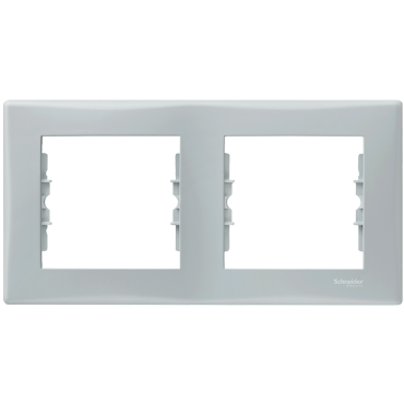 Rama dubla orizontala Schneider Electric SEDNA, gri verde