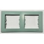 Rama dubla orizontala Schneider Electric SEDNA, gri verde