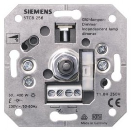 INCANDESCENT LAMP DIMMER, R W. ROTARY OFF SWITCH FM, 230V 50-60HZ, 60-400W SCREW TERMINALS F. CLAW AND SCREW FIXING Siemens