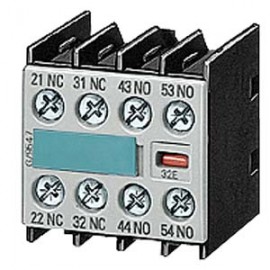 Contact auxiliar Siemens, 32E, 2NO+2NC, DIN EN50012, SCREW CONNECTION, pentru contactoare, 4P