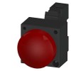  INDICATOR LIGHT WITH SMOOTH LENSE ILLUMINATED WITH INTEGRATED LED 24V AC/DC SCREW TERMINAL WITH HOLDER RED Siemens