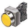  ILLUMINATED PUSHBUTTON MOMENTARY CONTACT TYPE WITH FLAT BUTTON ILLUMINATED WITH INTEGRATED LED 24V AC/DC SCREW TERMINAL, 1NO+1NC WITH HOLDER RED SOLVENT-RESISTANT NON INSCRIBABLE WITH LASER Siemens