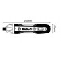 Surubelnita electrica pe acumulator Bosch GO Professional 06019H2101, 3.6V, 5 Nm, L-Boxx MINI, set 25 biti