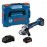 Polizor unghiular Bosch Professional GWS 18V-10, cu 2 acumulatori Li-Ion, 18 V, 5 Ah, 125 mm, motor fara perii, piulita rapida, protectie suprasarcina, aparatoare rapida, protectie repornire, valiza L-boxx