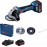 Polizor unghiular Bosch Professional GWS 180-LI, 18 V, 4 Ah, 125 mm, motor fara perii, 2 acumulatori Li-Ion, incarcator, valiza plastic