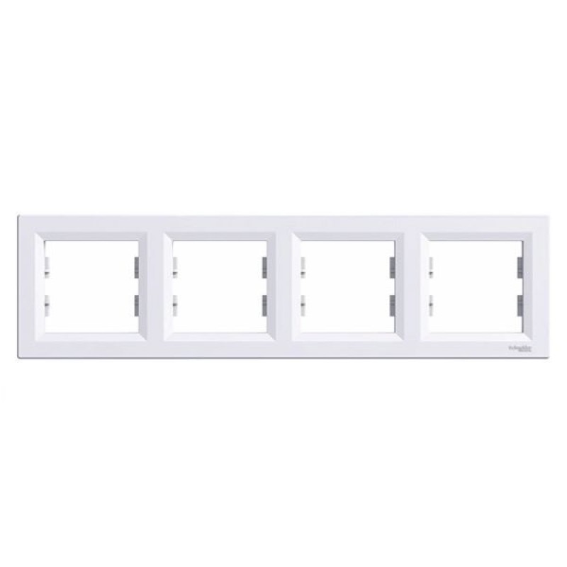 Rama 4 posturi Schneider Electric Asfora EPH5800421, alba