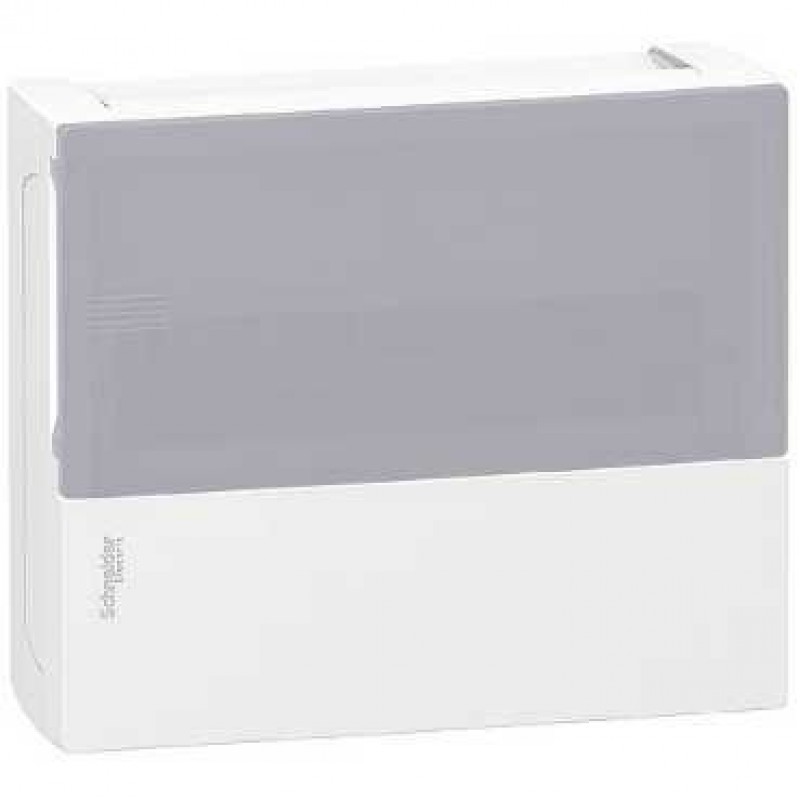 Tablou electric aparent Schneider Electric Mini Pragma, 1 rand 12 module, usa fumurie, IP40