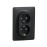Priza dubla 2P+E Schneider Electric Noua Unica NU206754,16A , antracit