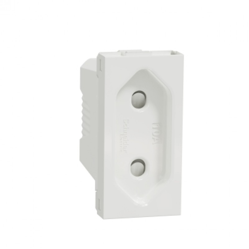 Priza 2P 10A 1modul Schneider Electric NOUA UNICA NU303118, alba