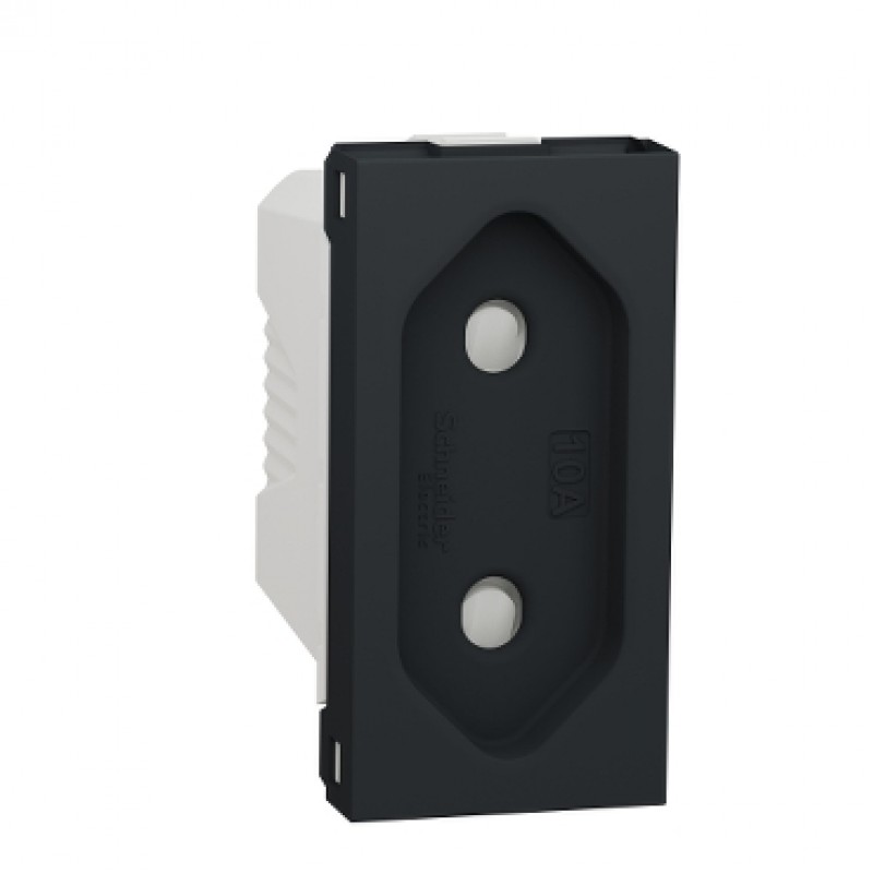 Priza 2P 10A 1 modul Schneider Electric NOUA UNICA NU303154, antracit