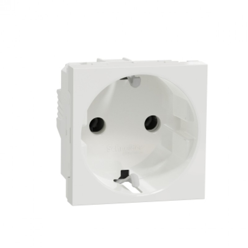 Priza 2P+E, 16A Schneider Electric Noua UNICA NU303618, alba