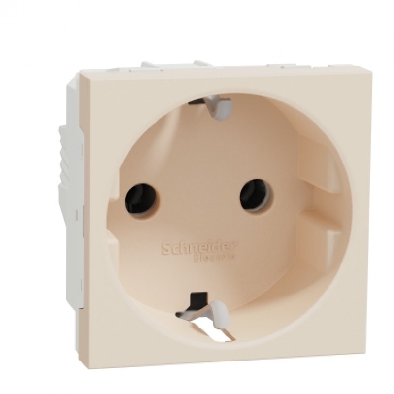 Priza 2P+E, 16A Schneider Electric NOUA UNICA NU303644, bej