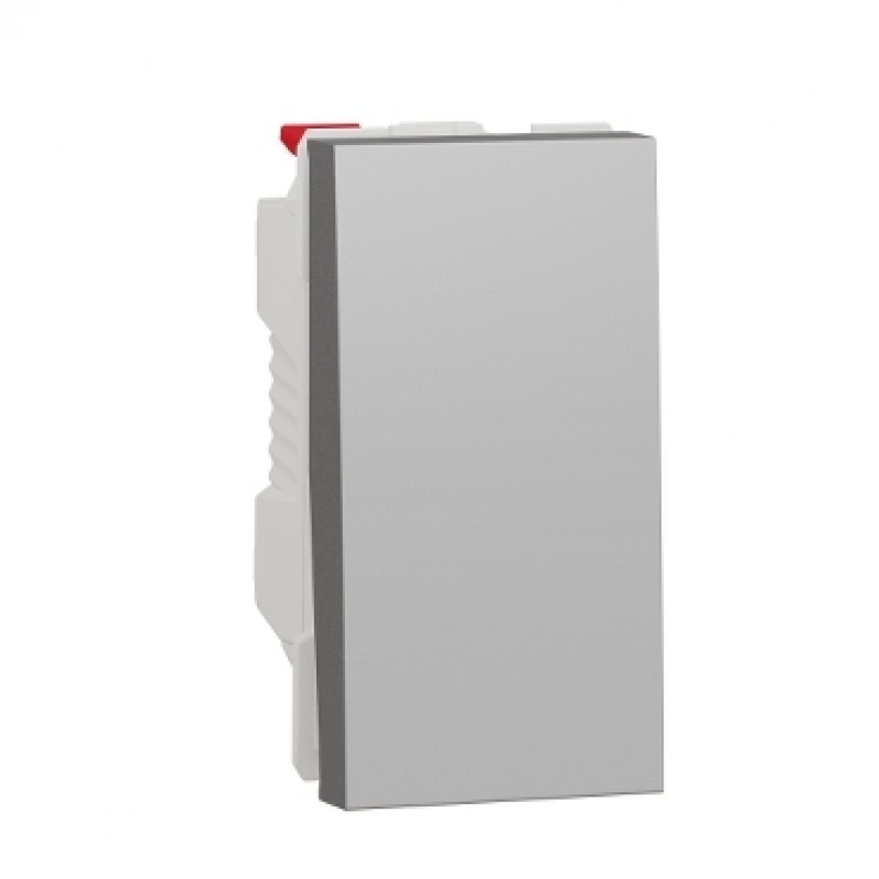 Intrerupator Simplu Schneider Electric Noua Unica NU310130, 10A, 1m, Aluminiu