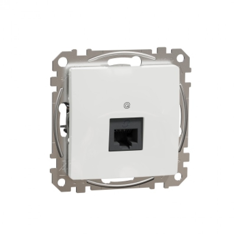 Priza RJ45 Cat5E UTP Schneider Electric SEDNA Design SDD111451, alba