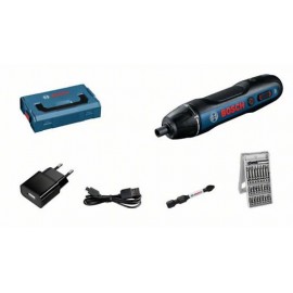 Surubelnita electrica pe acumulator Bosch GO Professional 06019H2101, 3.6V, 5 Nm, L-Boxx MINI, set 25 biti