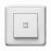 Buton simplu luminos Legrand Cariva, alb