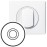 Placa intrerupator comanda prin buton/ Tip PUSH BUTTON Legrand Celiane 068015, alba