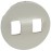 Placa intrerupator dublu cu levier Legrand Celiane 068319, titan