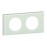 Rama 2 posturi Legrand Celiane 069312, sticla caolin