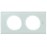 Rama 2 posturi Legrand Celiane 069312, sticla caolin