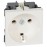Priza Schuko 2P+T Legrand Mosaic 077210, fixare cu suruburi, alba