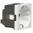Priza Schuko 2P+T Legrand Mosaic 077210, fixare cu suruburi, alba