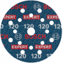 Disc de șlefuit BOSCH pe suport de folie EXPERT O780, 125 mm, G120