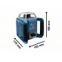 Nivela laser rotativa Bosch Professional GRL 400 H, 0.08mm/mp, 2x1.2V
